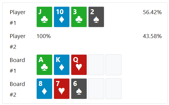 Double Board Straight Example 4cPLO A